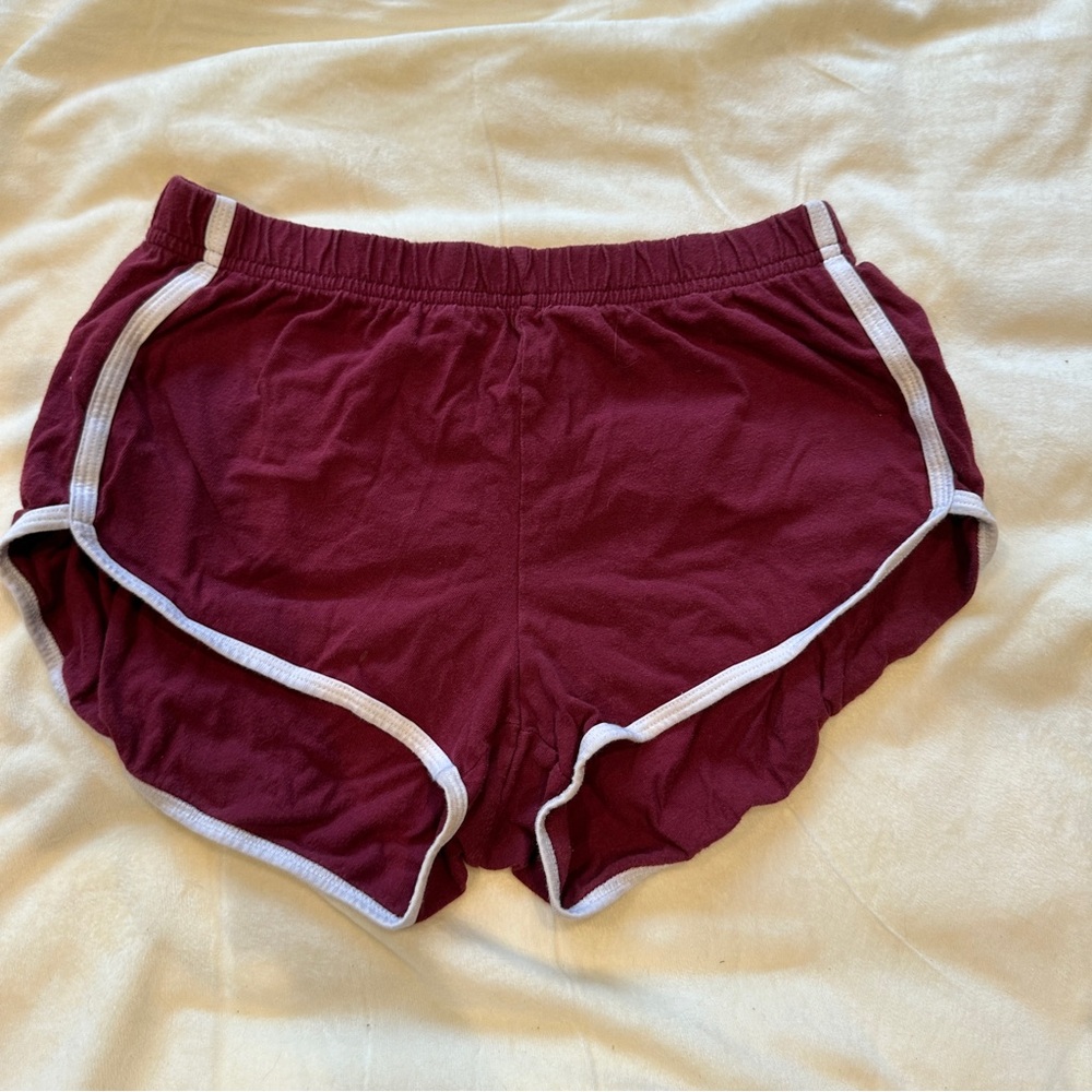 Aeropostale Burgundy Classic Retro Shorts, Size M